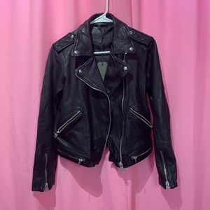 All saints leather Moto jacket